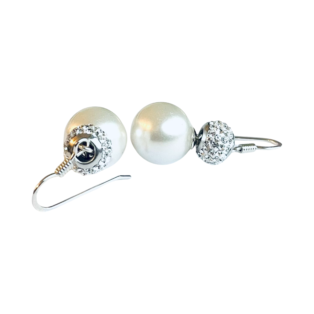 Pearls & Sparkle earrings