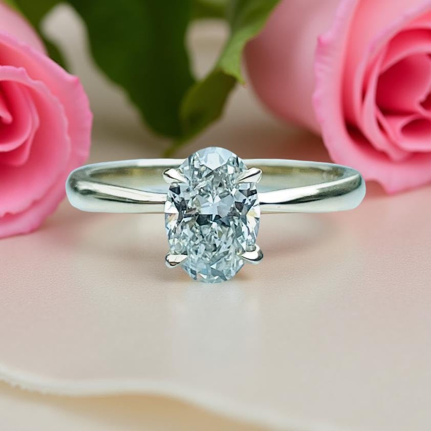 Timanttisormus Ovaali timantti 1.00 ct