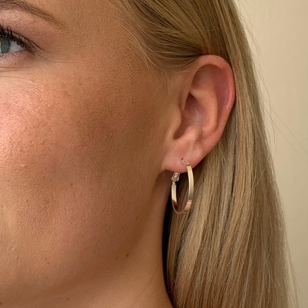 Moe ring ear 25 mm plain g