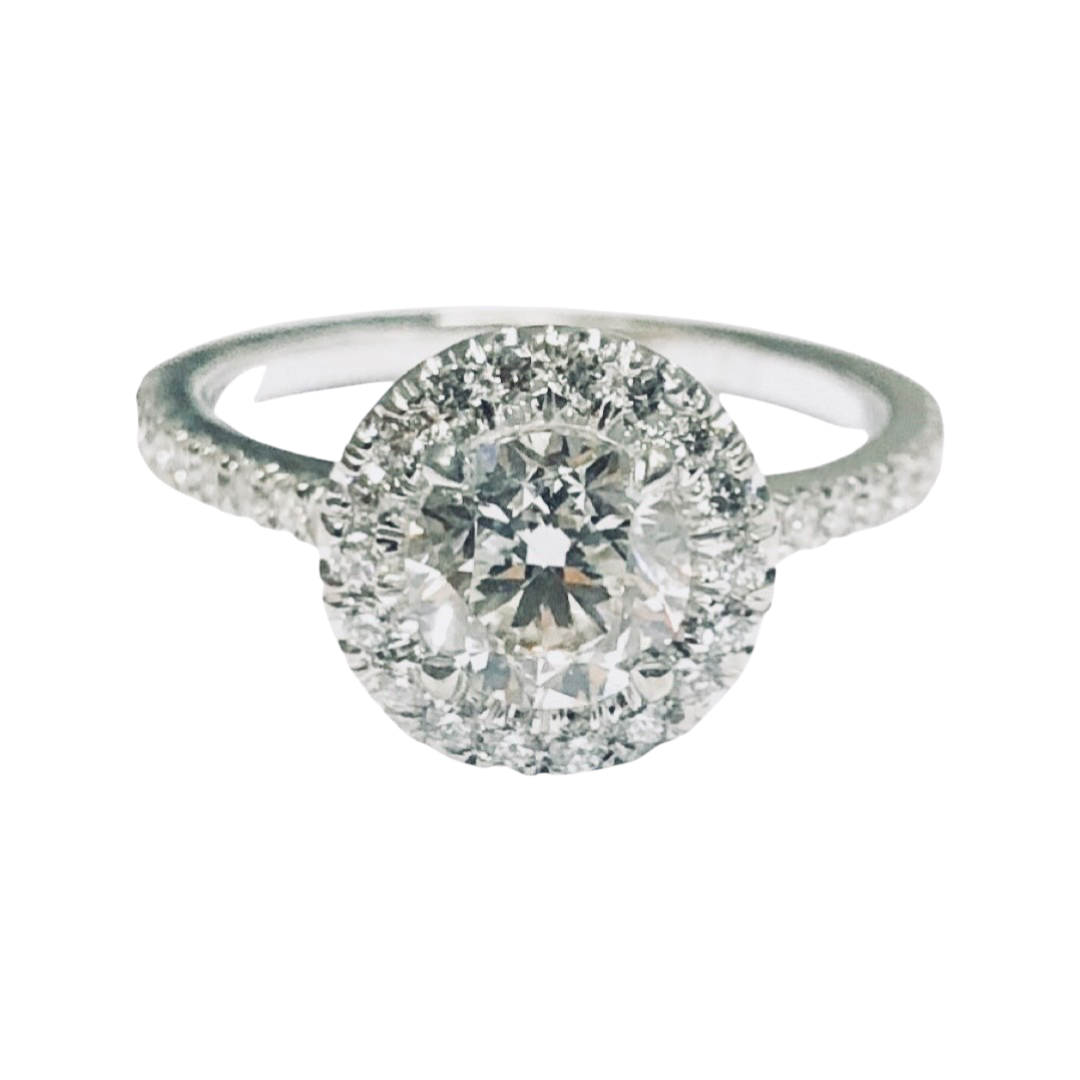 Timanttisormus Halo One - 1.36 ct