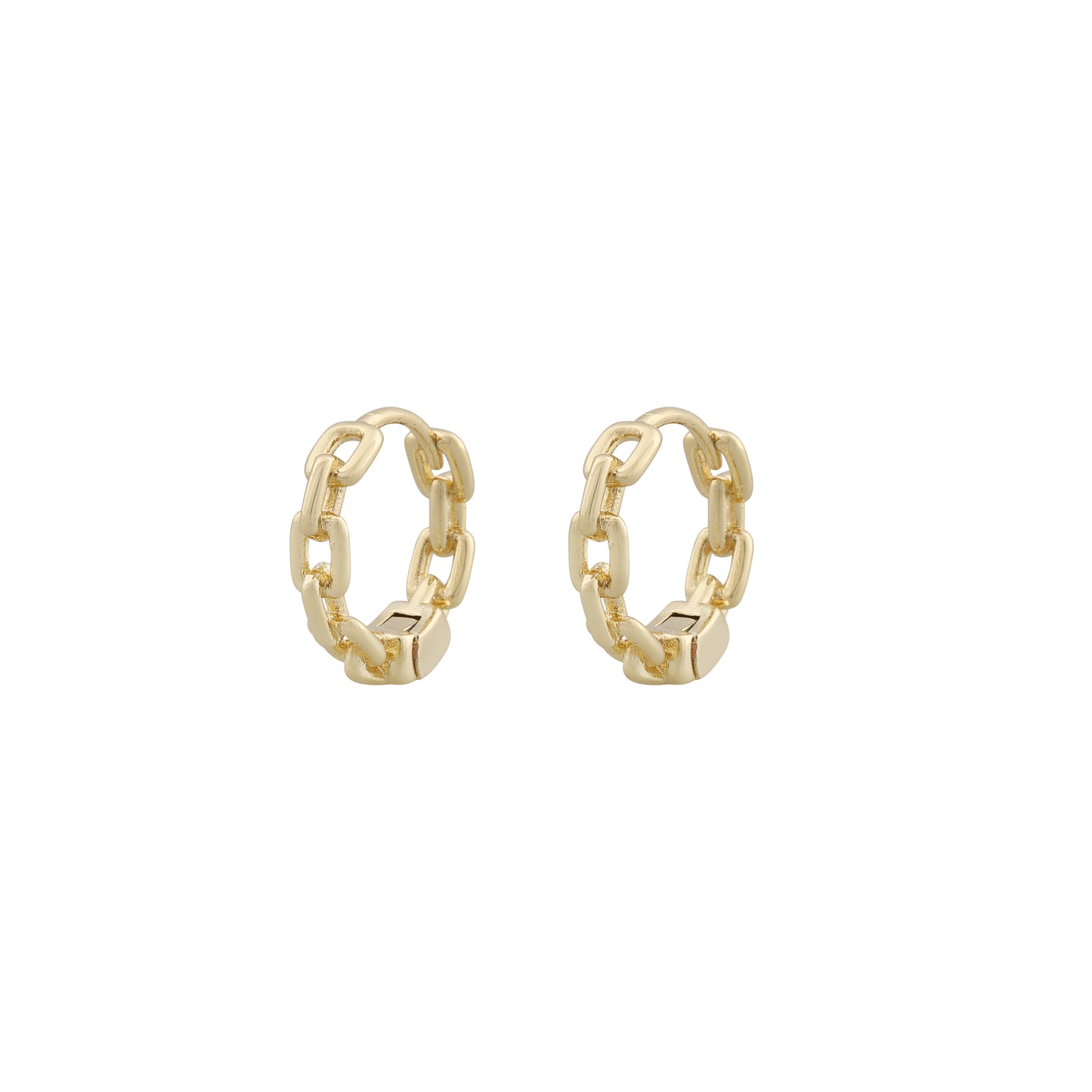 Dublin small chain ring ear plain g