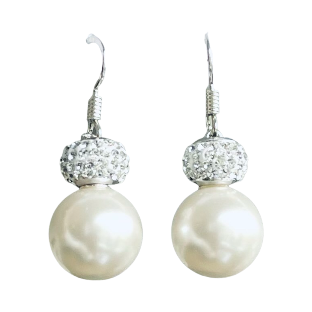 Pearls & Sparkle earrings