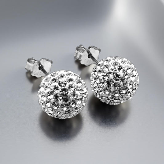 Crystal Ball Earring 10 mm