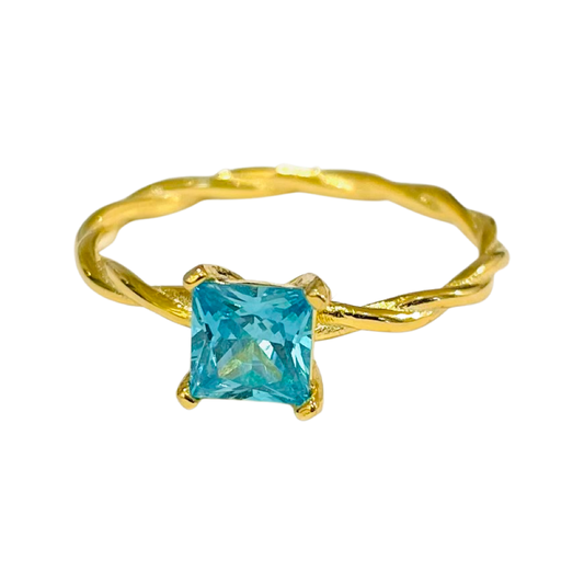 Pieni princess sormus aqua